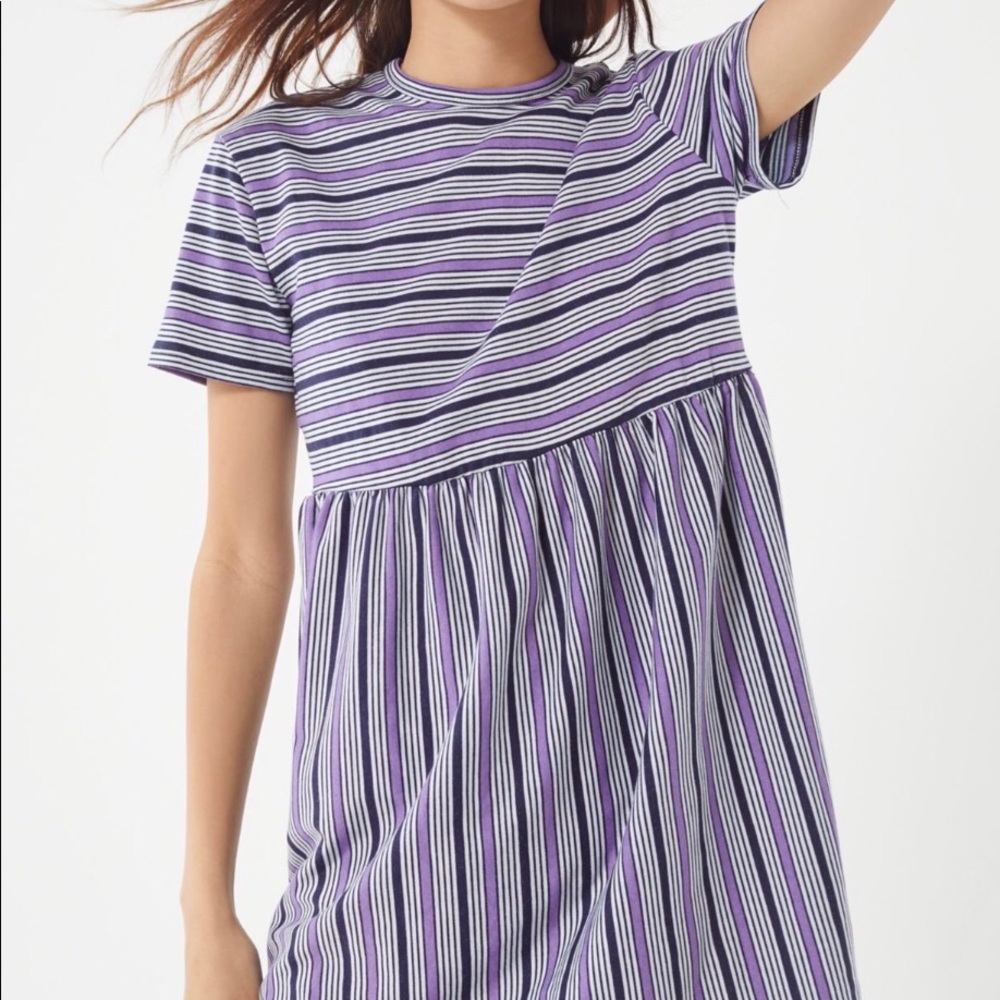 URBAN OUTFITTERS STRIPED BABYDOLL FROCK DRESS💞